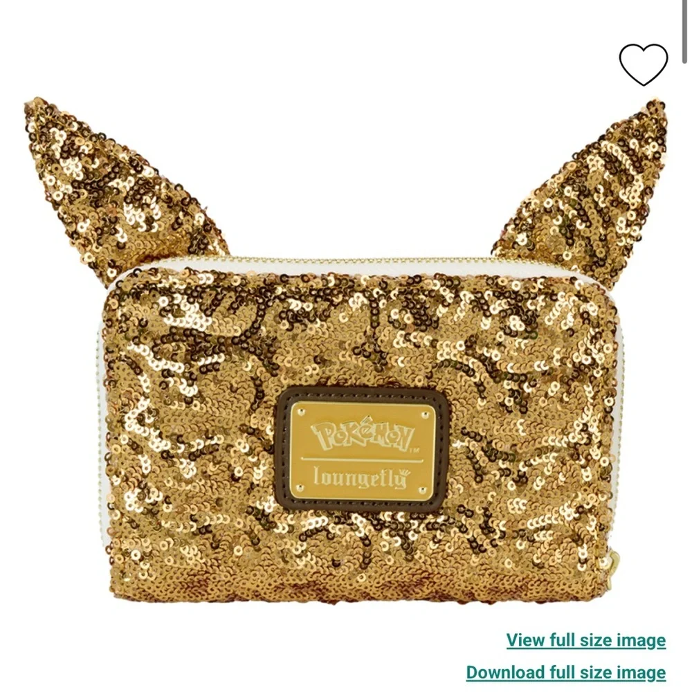 Loungefly Pokémon Exclusive Eevee Sequin Cosplay Mini Backpack & Wallet Set